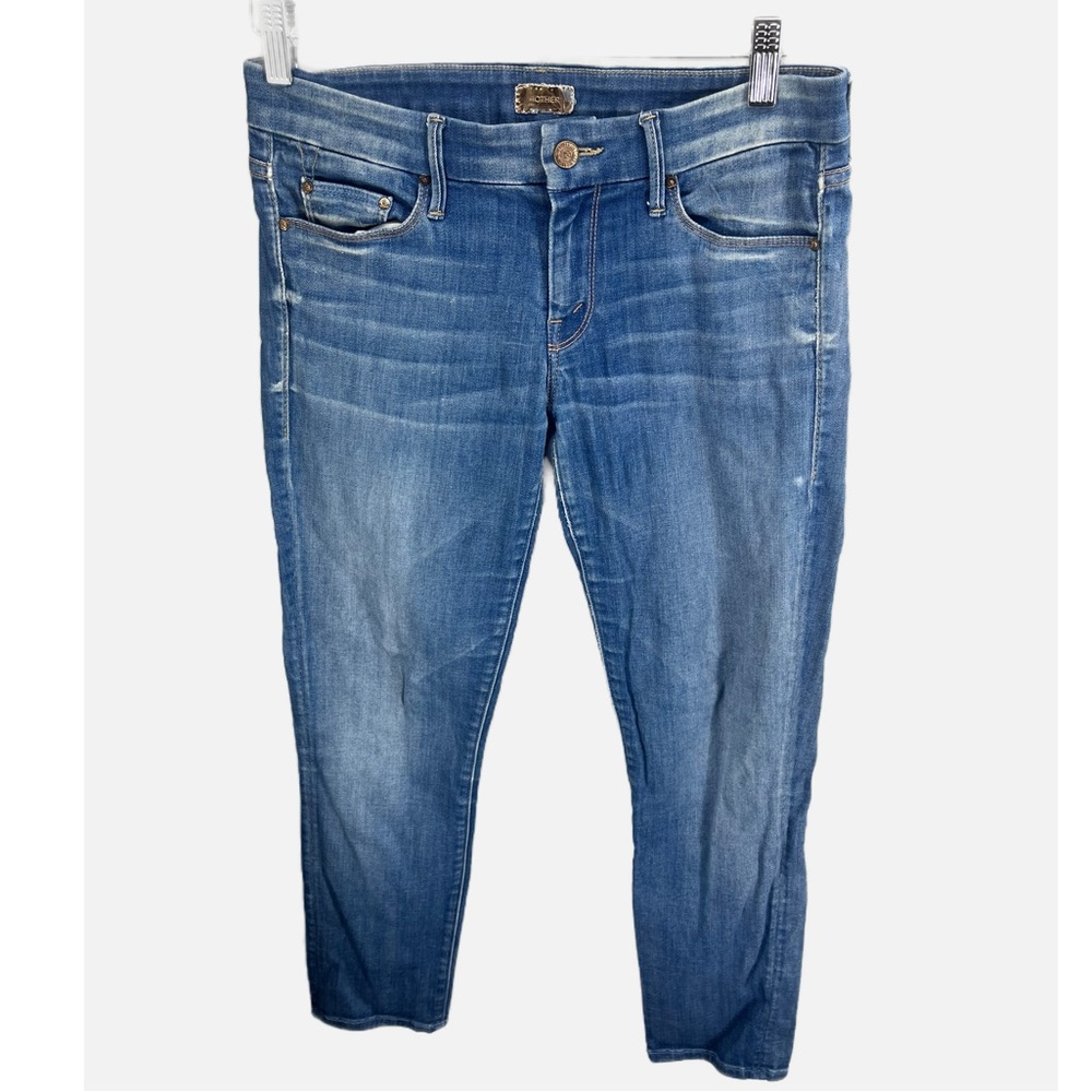 Mother Jeans The Looker Cropped Distressed 28